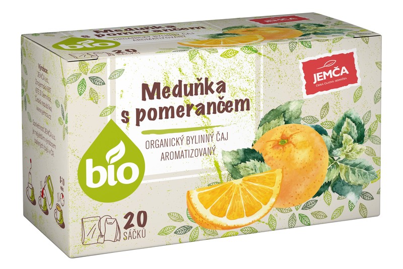 BIO Meduňka a pomeranč, 20 x 2 g