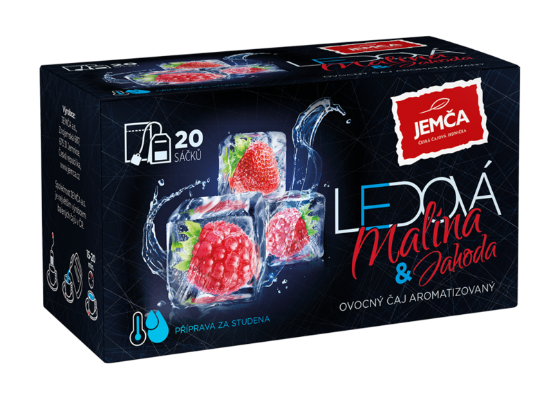 Ledová malina & jahoda, 20 x 2 g