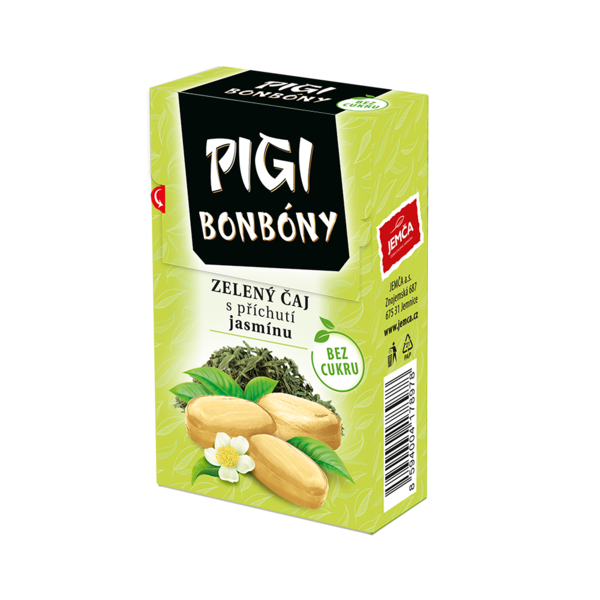 PIGI bonbony Zelený čaj, 38 g