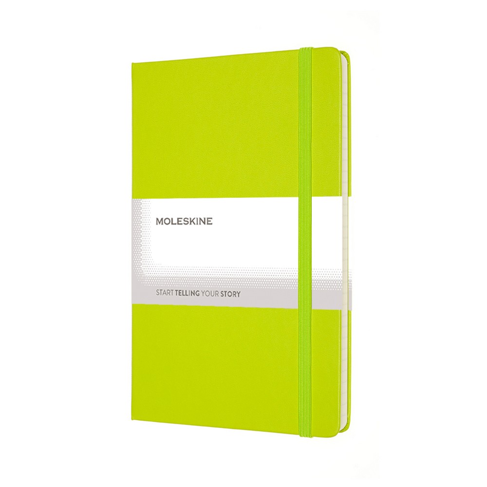 Linkovaný zápisník v pevných deskách Moleskine, cca A5, 240 str