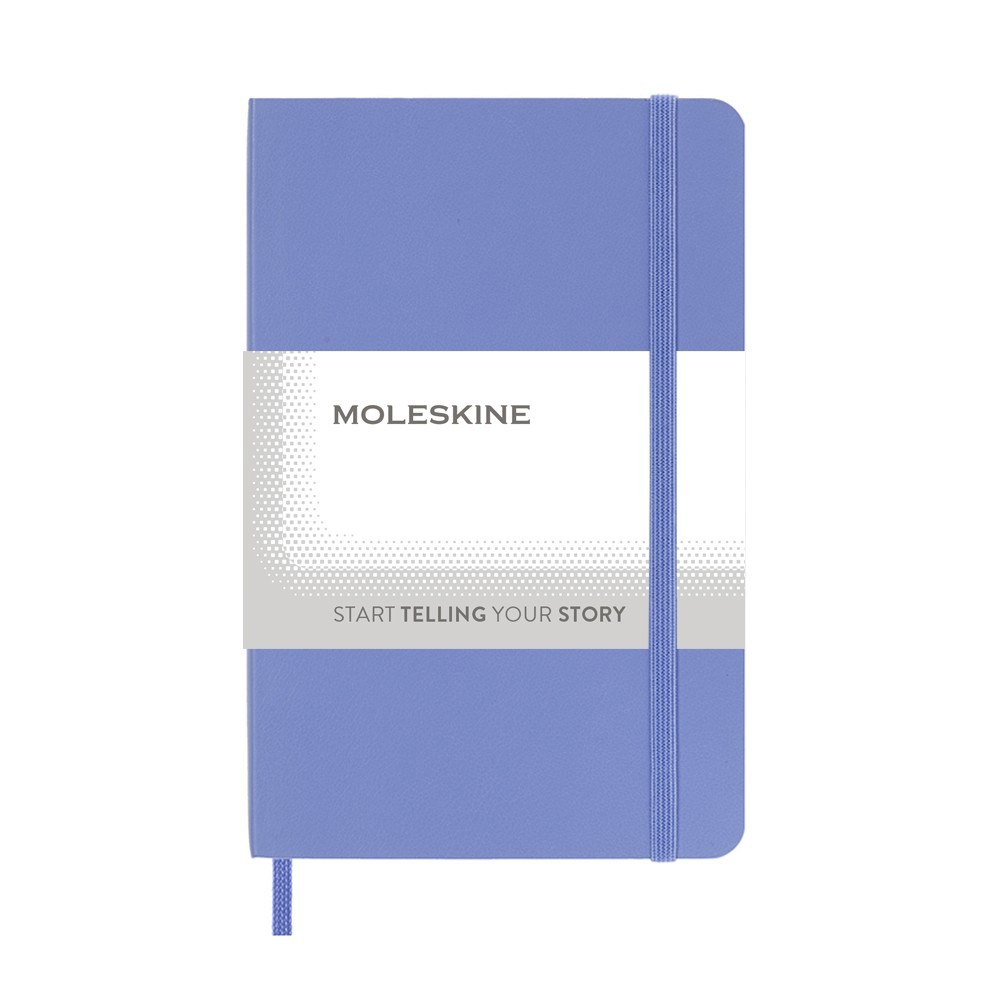 Čistý zápisník v měkkých deskách Moleskine, cca A6, 192 str - modrá