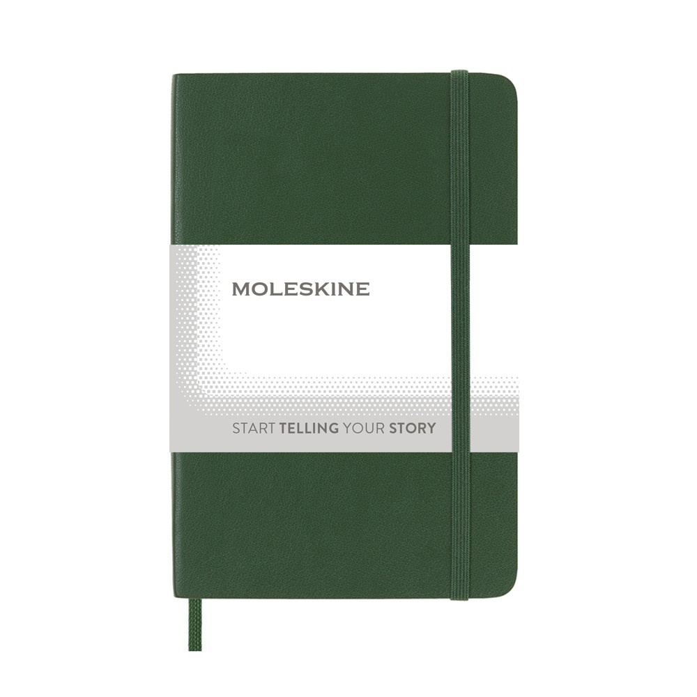 Čistý zápisník v měkkých deskách Moleskine, cca A6, 192 str