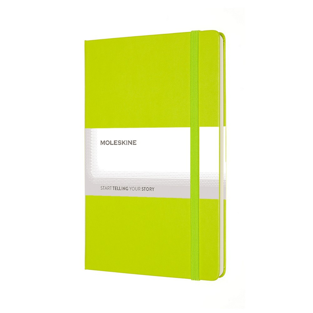 Čistý zápisník v pevných deskách Moleskine, cca A5, 240 str