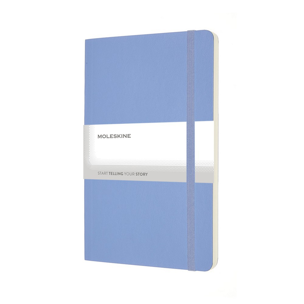 Čistý zápisník v měkkých deskách Moleskine, cca A5, 192 str