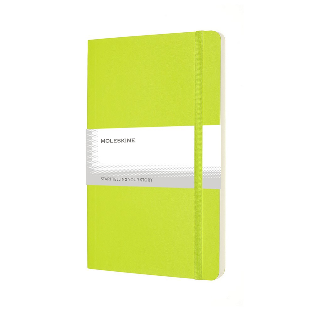 Čistý zápisník v měkkých deskách Moleskine, cca A5, 192 str