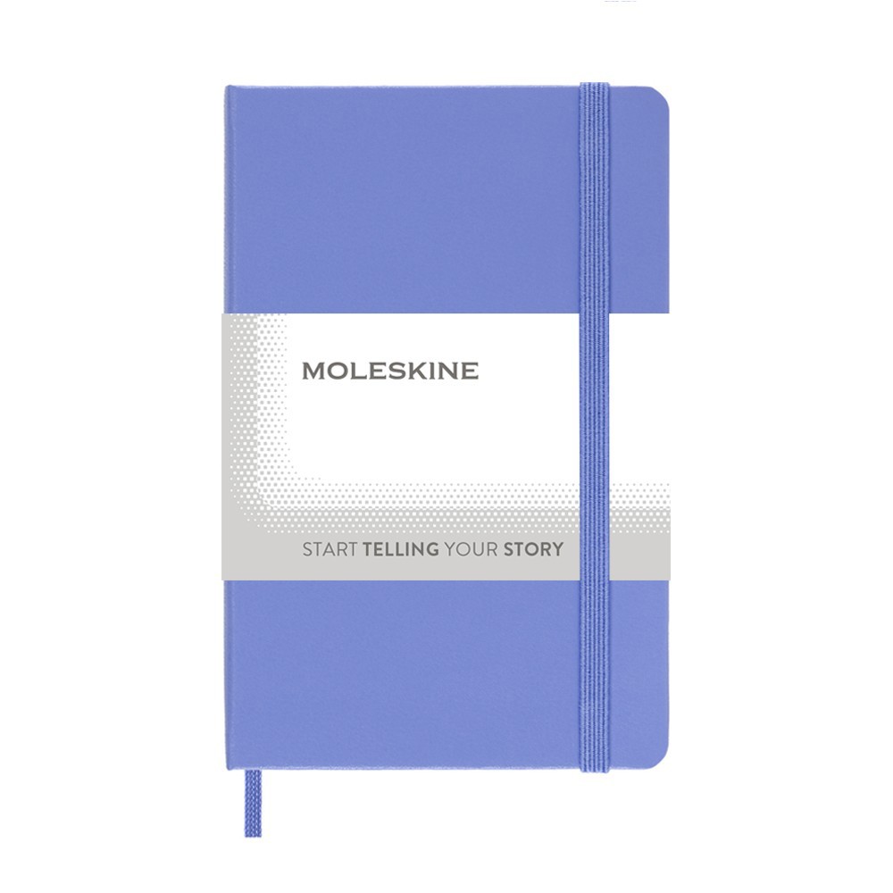 Linkovaný zápisník v pevných deskách Moleskine, cca A6, 192 str - modrá