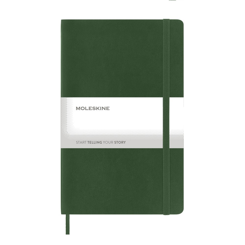 Tečkovaný zápisník v měkkých deskách Moleskine, cca A5, 192 str - khaki