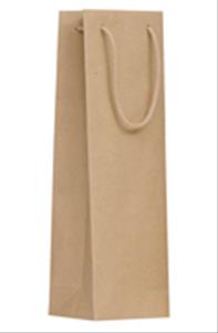 Papírová taška na víno GLASS NATURA EKO - 12 x 40 x 9 cm