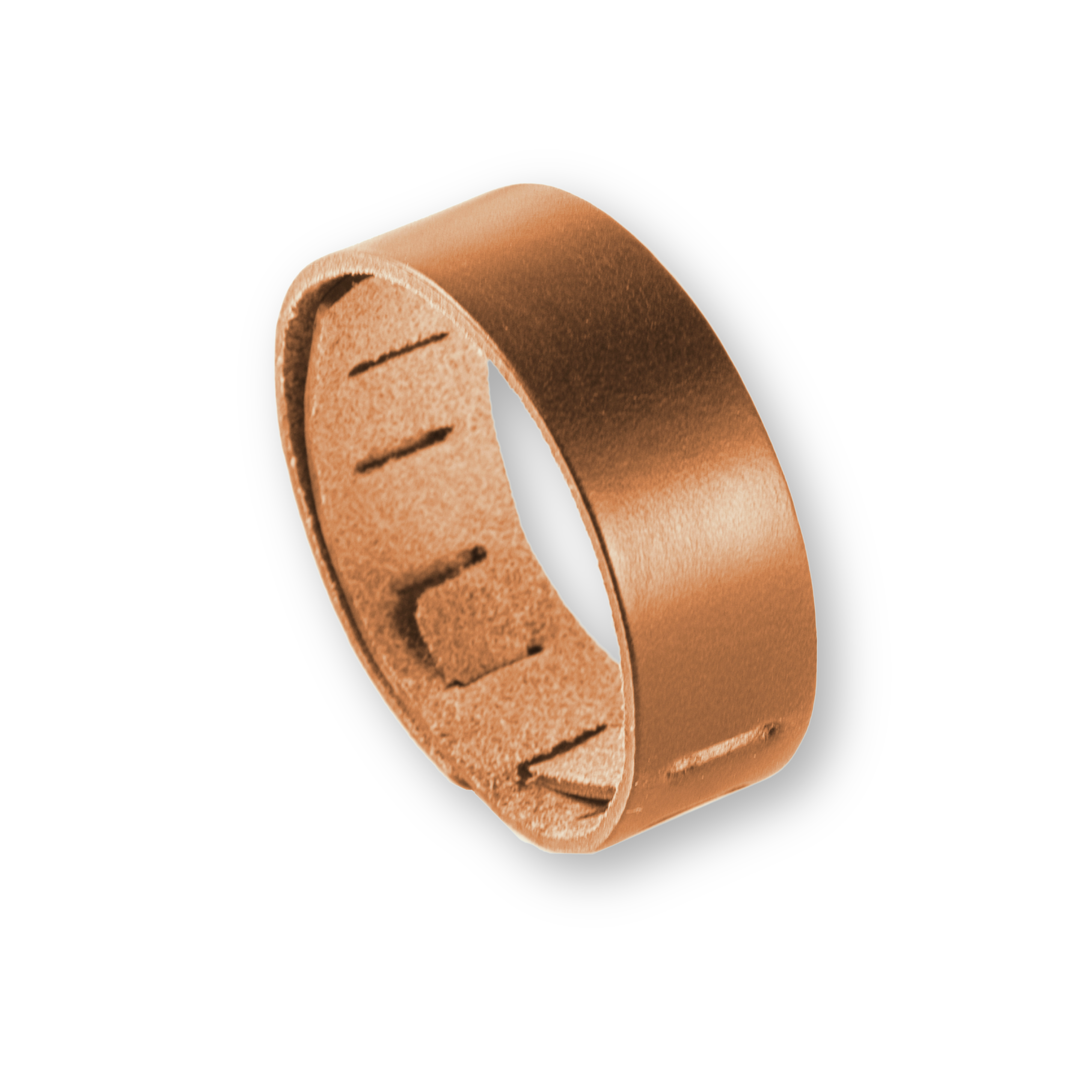 Kožený univerzální náramek - koňaková