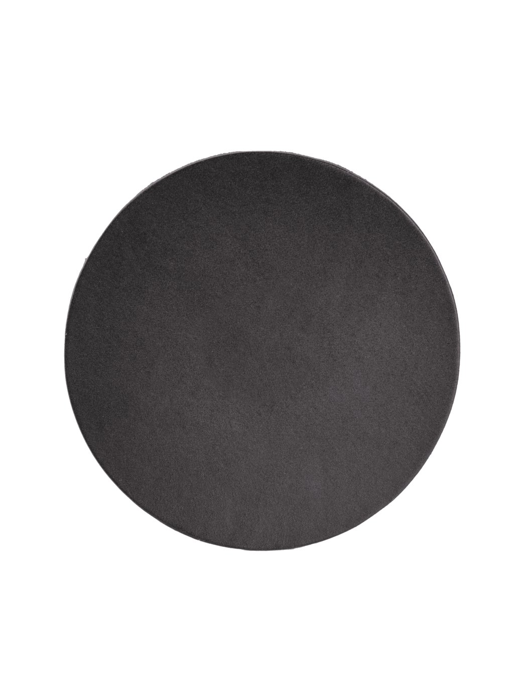 Kožený kruhový podtácek - černá
