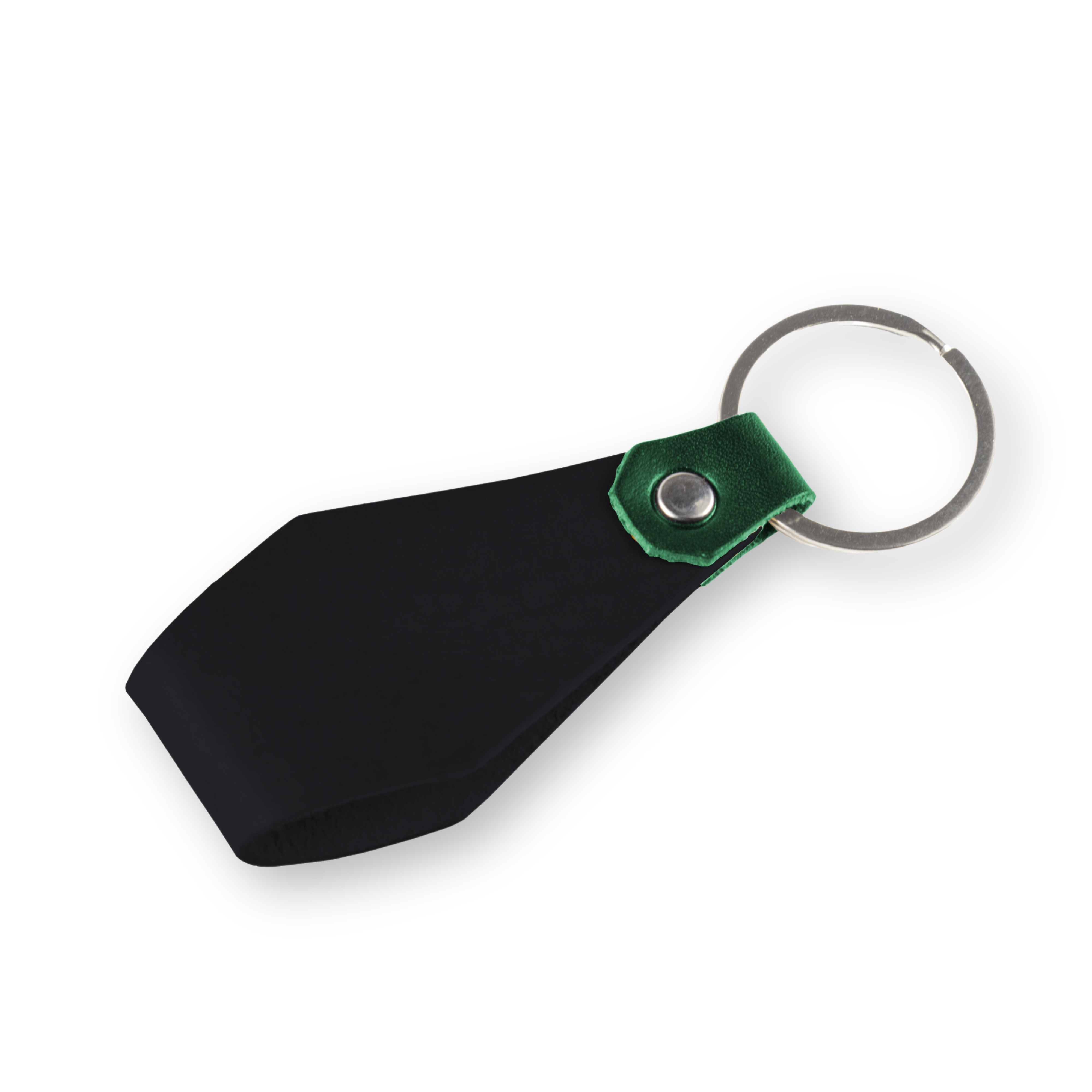 Kožená dvoubarevná klíčenka