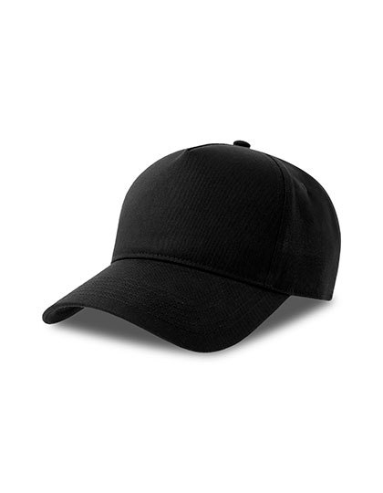 Pětipanelová kšiltovka Atlantis Egon Cap, Black, One Size