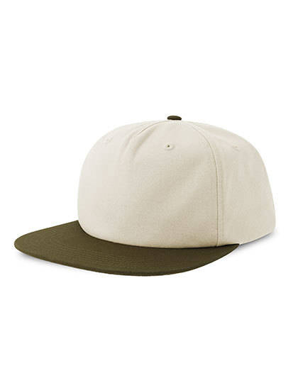 Kšiltovka Atlantis Headwear Cruz Cap, Off White, Olive, One Size