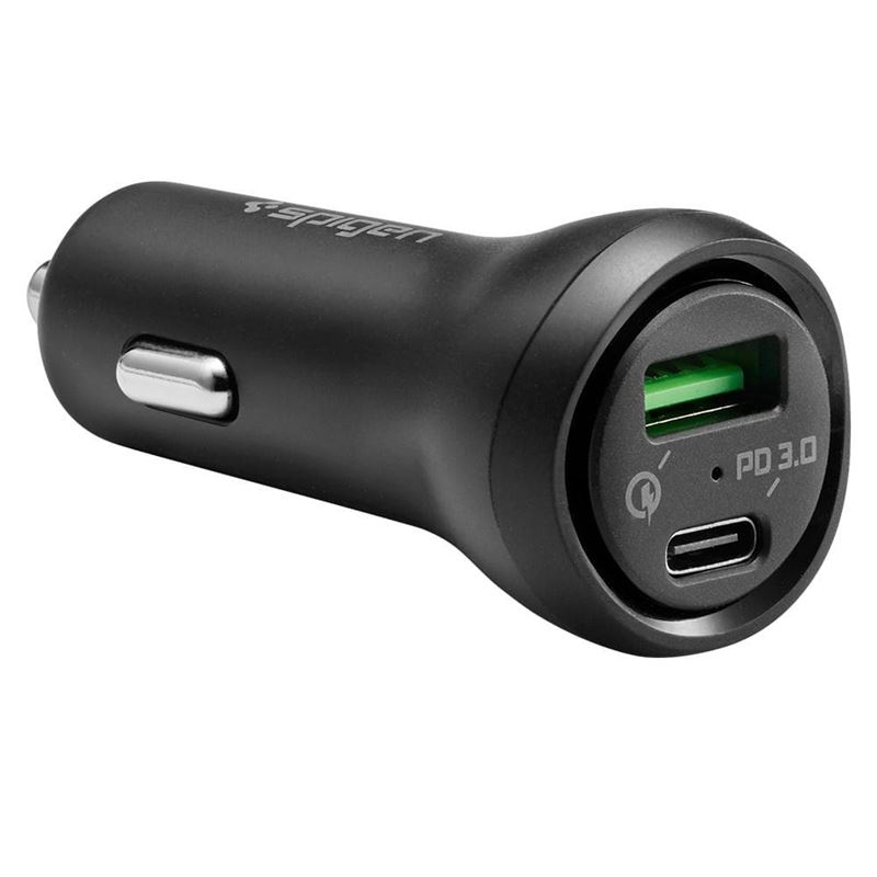 Nabíječka do auta Spigen Car Charger F31QC USB-C PD 3.0 QC Total 48W - černá