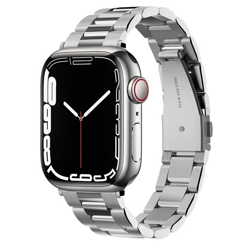 Pásek pro Apple Watch Spigen Modern Fit Watch Band, Apple Watch 42mm/41mm/40mm/38mm - stříbrná
