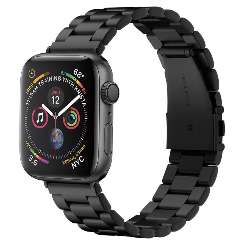Pásek pro Apple Watch Spigen Modern Fit, Apple Watch 49mm/46mm/45mm/44mm/42mm - černá
