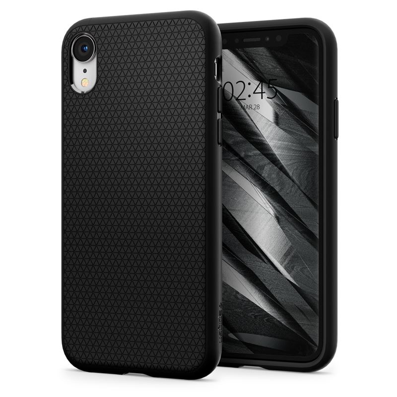 Ochranný kryt pro iPhone XR Spigen Liquid Air - černá