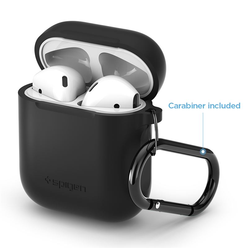 Pouzdro pro AirPods 1/2019 Spigen Silicone case - černá