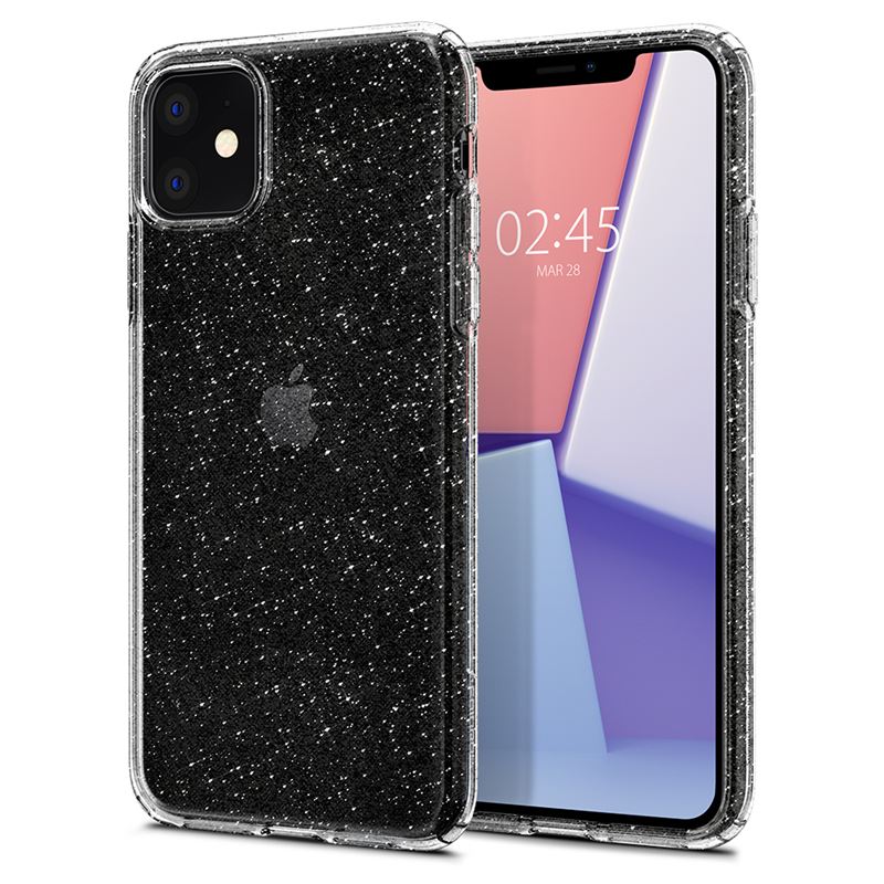 Ochranný kryt pro iPhone 11 Spigen Liquid Crystal Glitter - transparentní