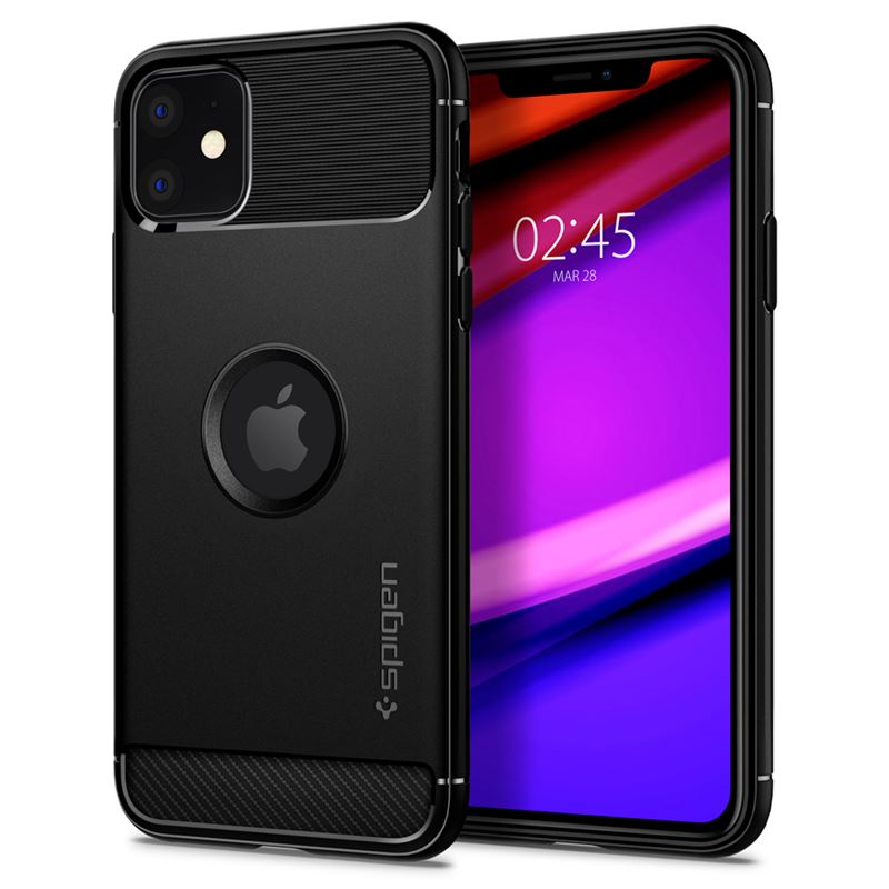 Ochranný kryt pro iPhone 11 Spigen Rugged Armor - černá