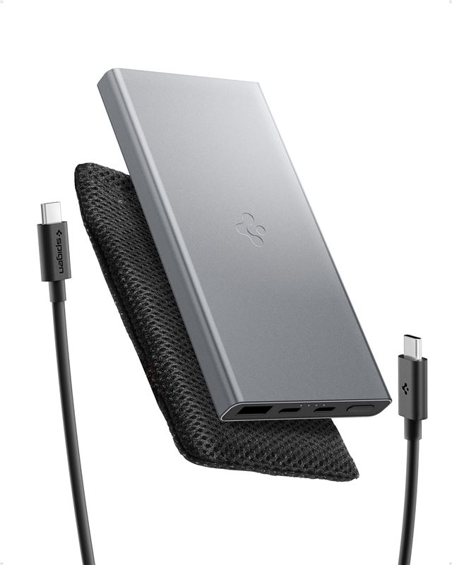 Powerbanka Spigen Essential 10,000mAh 22.5W Portable Charger - šedá