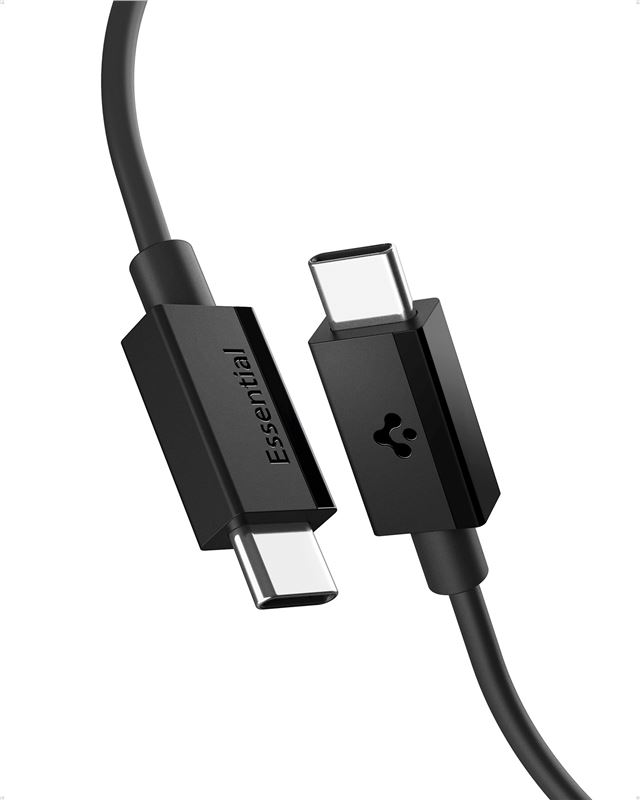 Kabel Spigen Essential USB C to USB C 60W Cable, EB6020CC - černá