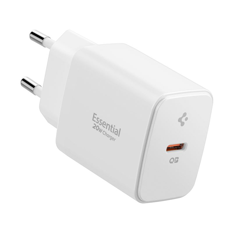 Adaptér Spigen Essential 20W Wall Charger EE201EU - bílá