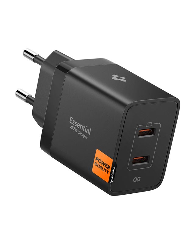 Adaptér Spigen Essential 47W Wall Charger EE472EU - černá