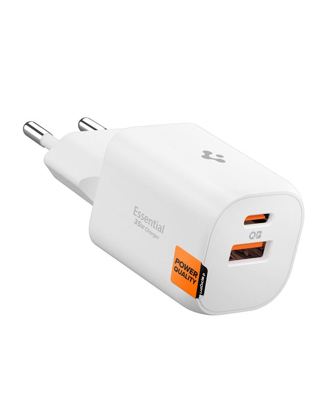 Adaptér Spigen Essential 35W Wall Charger EE352EU - bílá