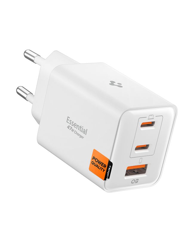 Adaptér Spigen Essential 47W Wall Charger EE473EU - bílá