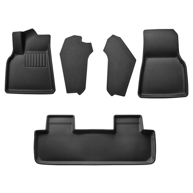 Podlahové rohože pro vozy Tesla Model Y Spigen Tesla Car Mat 1&2Row - černá