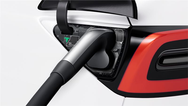 Ochranná fólie pro vozy Tesla Model Y/3 Spigen Tesla Charge Port Wrap - šedá