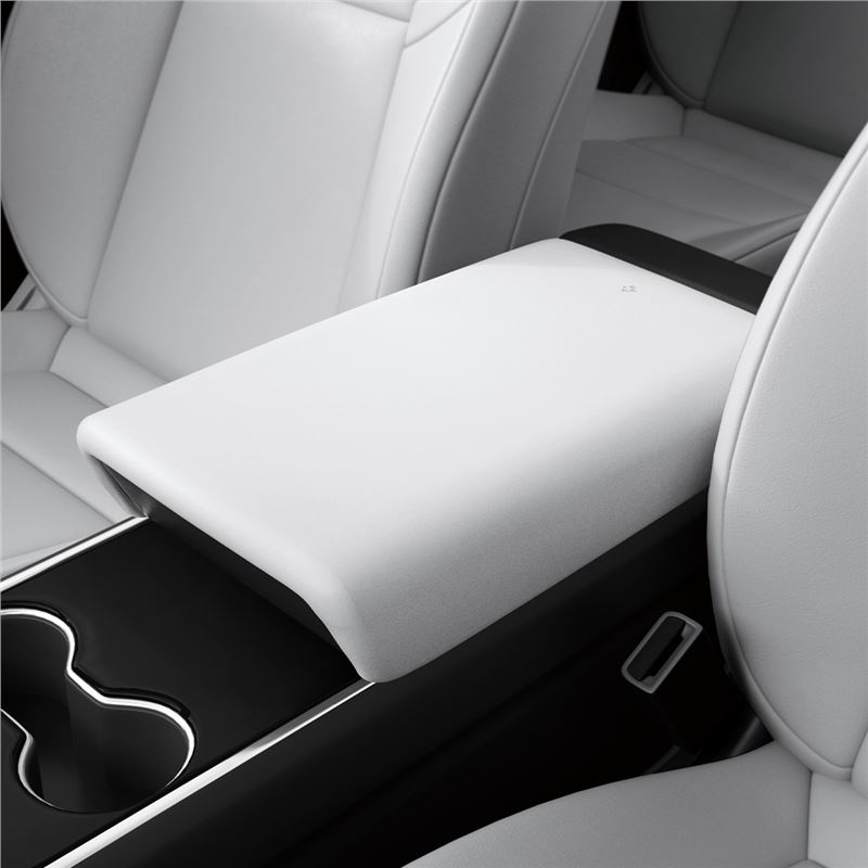 Kryt na loketní opěrku vozů Tesla Spigen Tesla Armrest Cushion, Tesla Model Y/3 - bílá