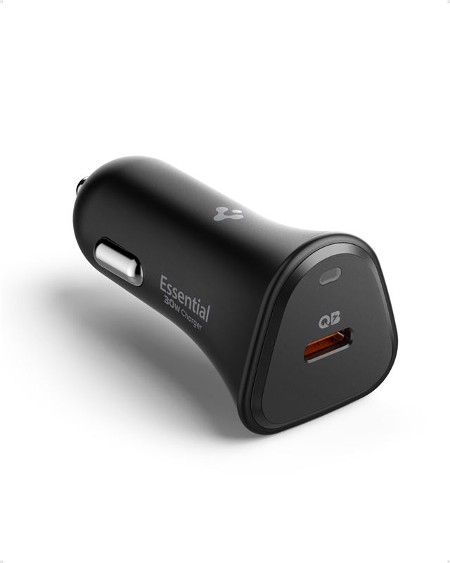 Nabíječka do auta Spigen Essential 30W Car Charger EV301 - černá