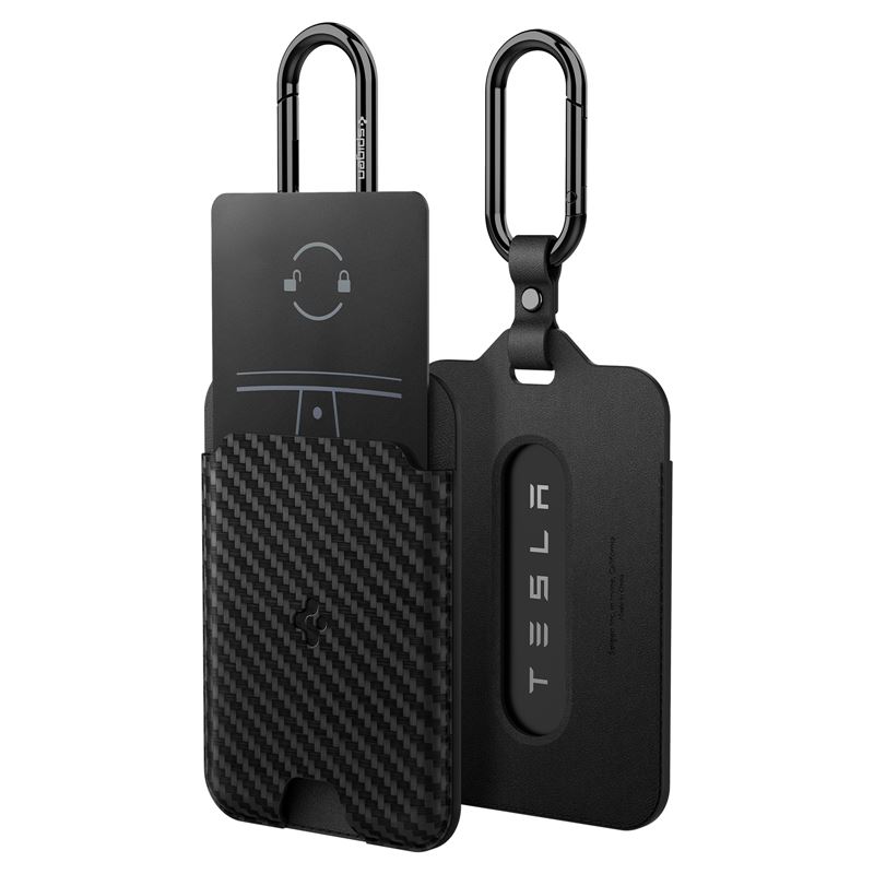 Ochranný kryt pro Tesla kartu Spigen Tesla Card Holder 2 Pack - Tesla Key Card - černá