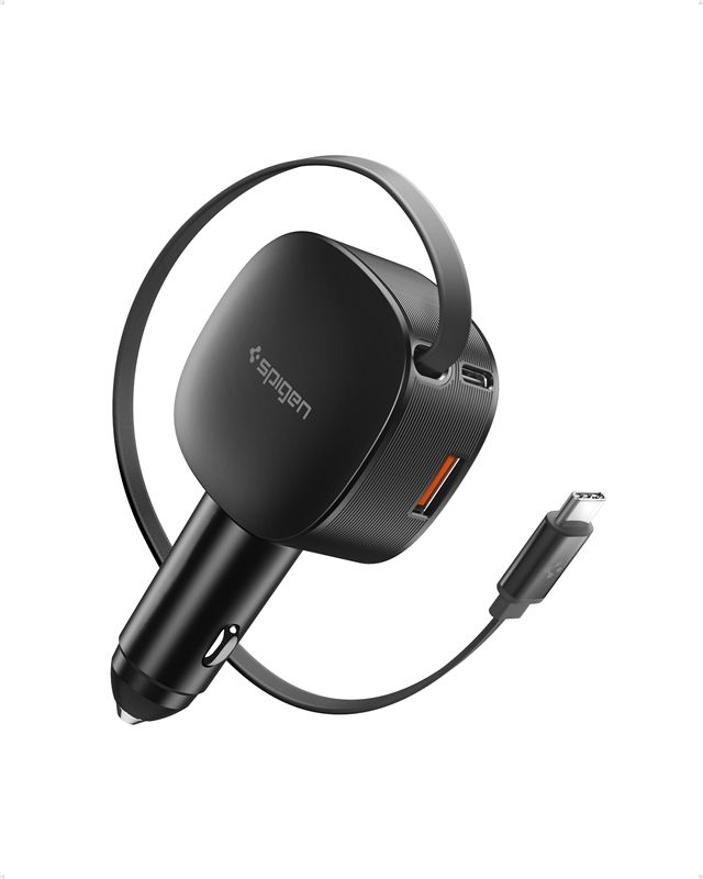 Nabíječka do auta Spigen Essential 60W Car Charger EV603BT - černá