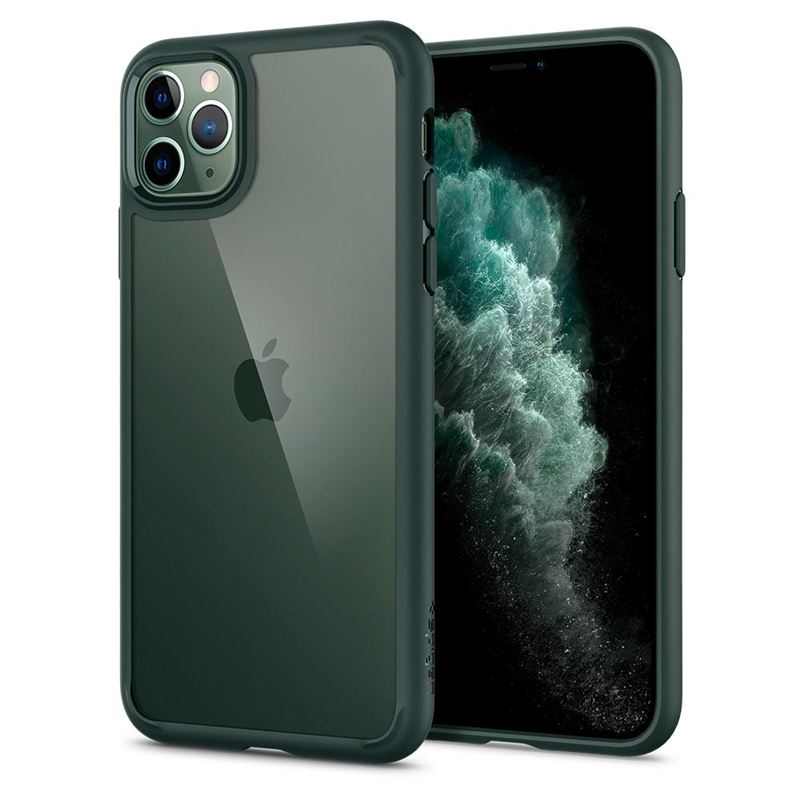 Ochranný kryt pro iPhone 11 Pro Spigen Ultra Hybrid - zelená