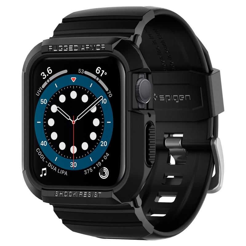 Pásek pro Apple Watch Spigen Rugged Armor Pro, Apple Watch 41mm/40mm - černá