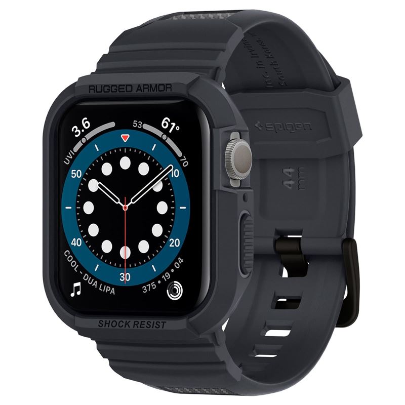 Pásek pro Apple Watch Spigen Rugged Armor Pro, Apple Watch 45mm/44mm - šedá