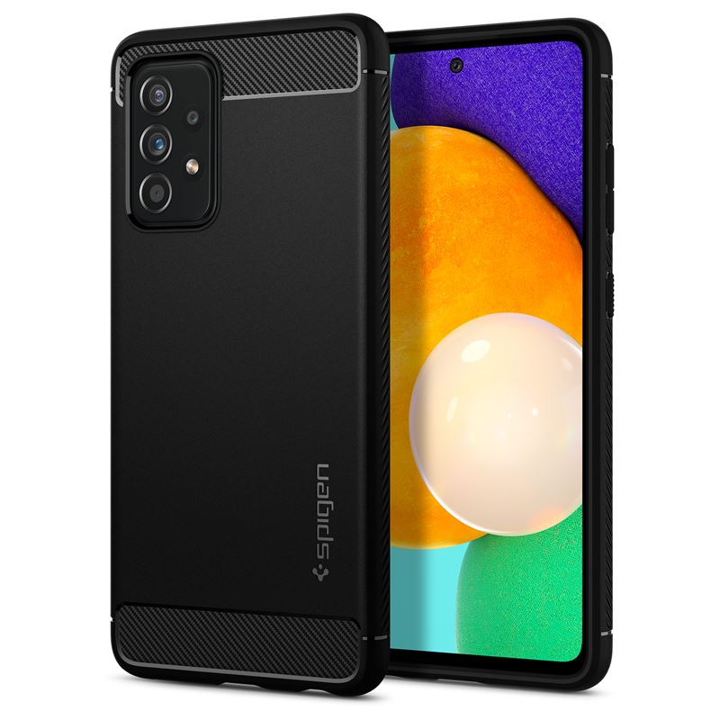 Ochranný kryt pro Samsung Galaxy Spigen Rugged Armor, Samsung Galaxy A52s 5G/Galaxy A52 (LTE/5G) - černá