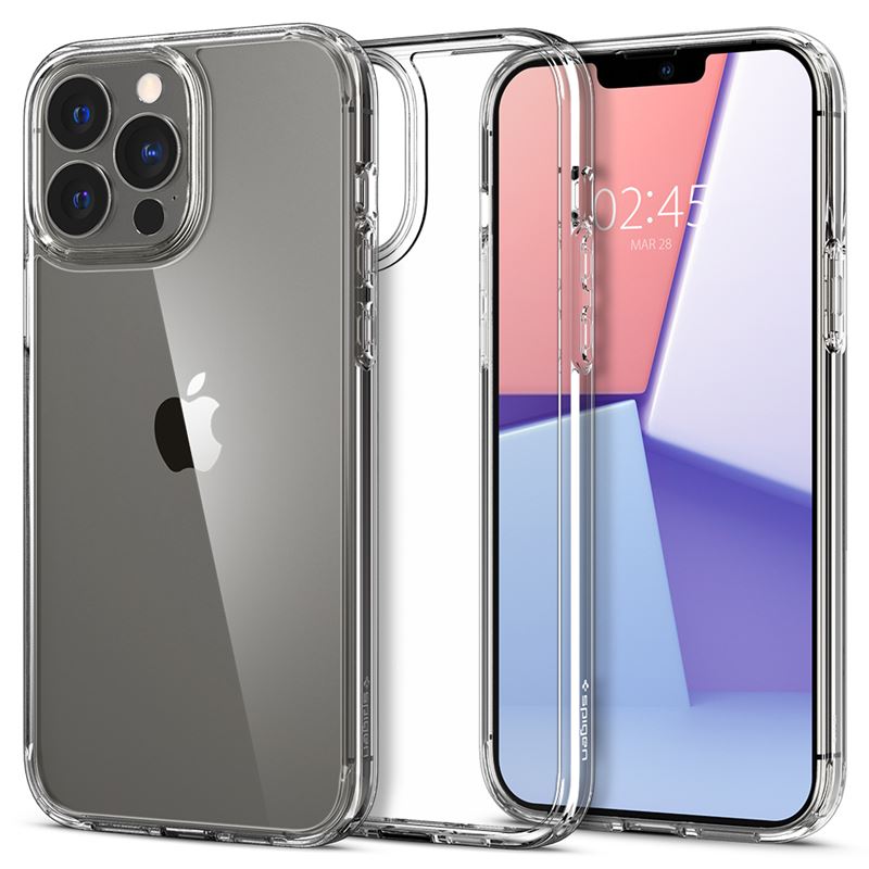 Ochranný kryt pro iPhone 13 Pro Spigen Ultra Hybrid - transparentní