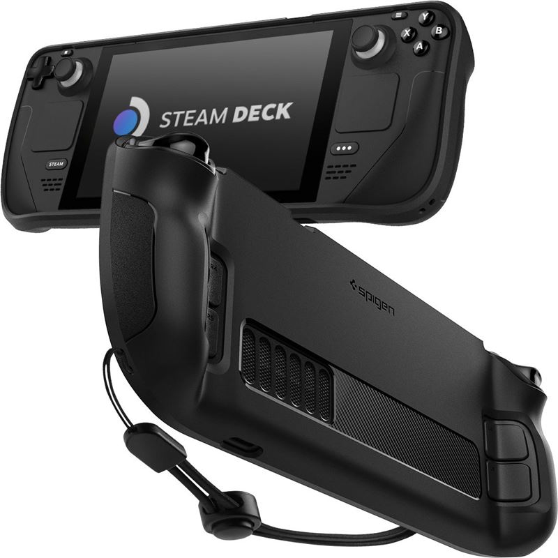 Ochranný kryt pro Steam Deck Spigen Rugged Armor - černá