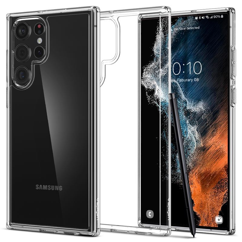Ochranný kryt pro Samsung Galaxy S22 Ultra Spigen Ultra Hybrid - transparentní