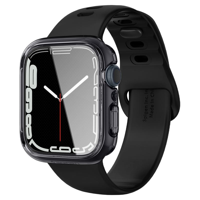 Ochranný kryt pro Apple Watch Spigen Ultra Hybrid, Apple Watch 9/8/7 45mm - transparentní šedá