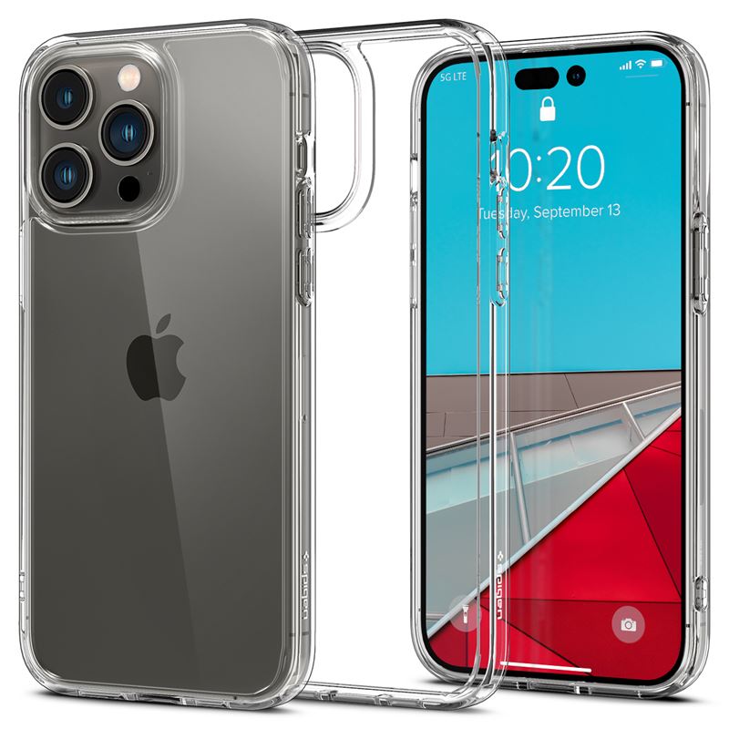 Ochranný kryt pro iPhone 14 Pro Max Spigen Ultra Hybrid - transparentní