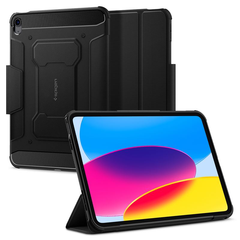 Ochranný kryt pro iPad Spigen Rugged Armor Pro, iPad 10.9" 2022/11" 2025 - černá