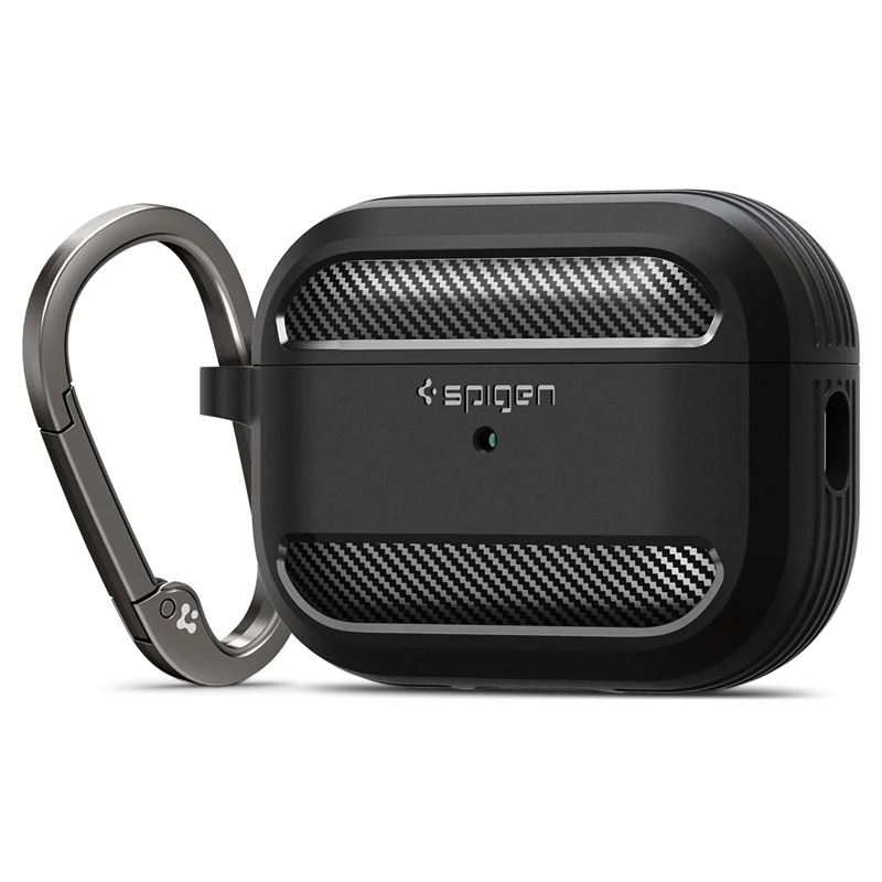 Pouzdro pro AirPods Pro 2 Spigen Rugged Armor - černá