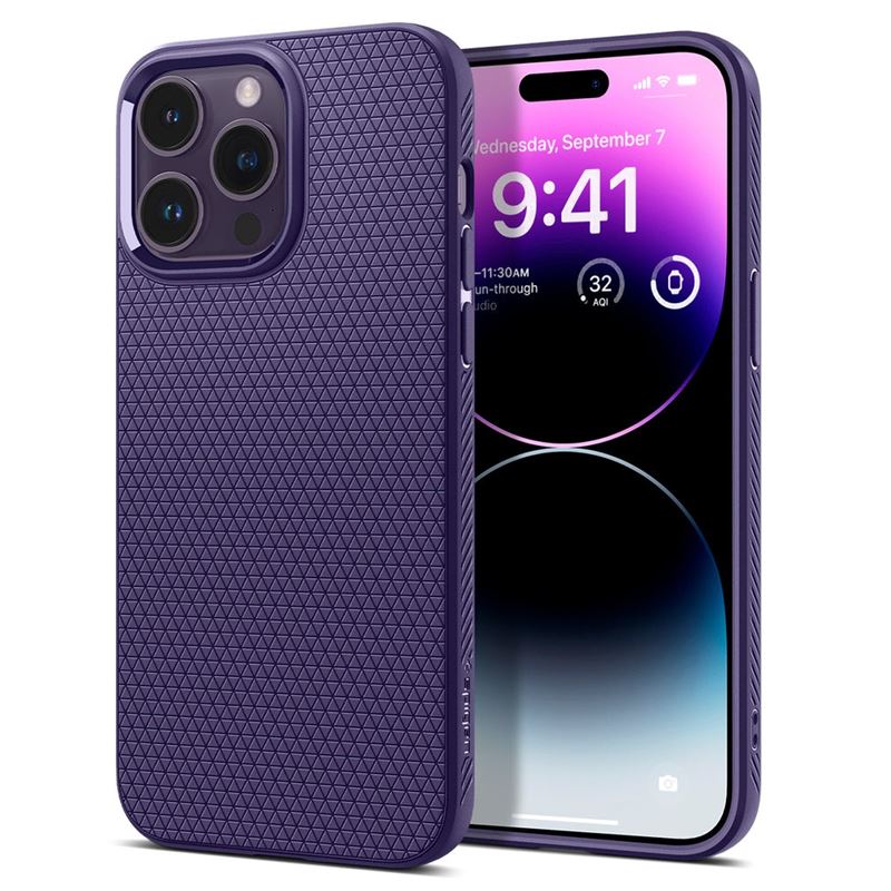 Ochranný kryt pro iPhone 14 Pro Spigen Liquid Air - fialová