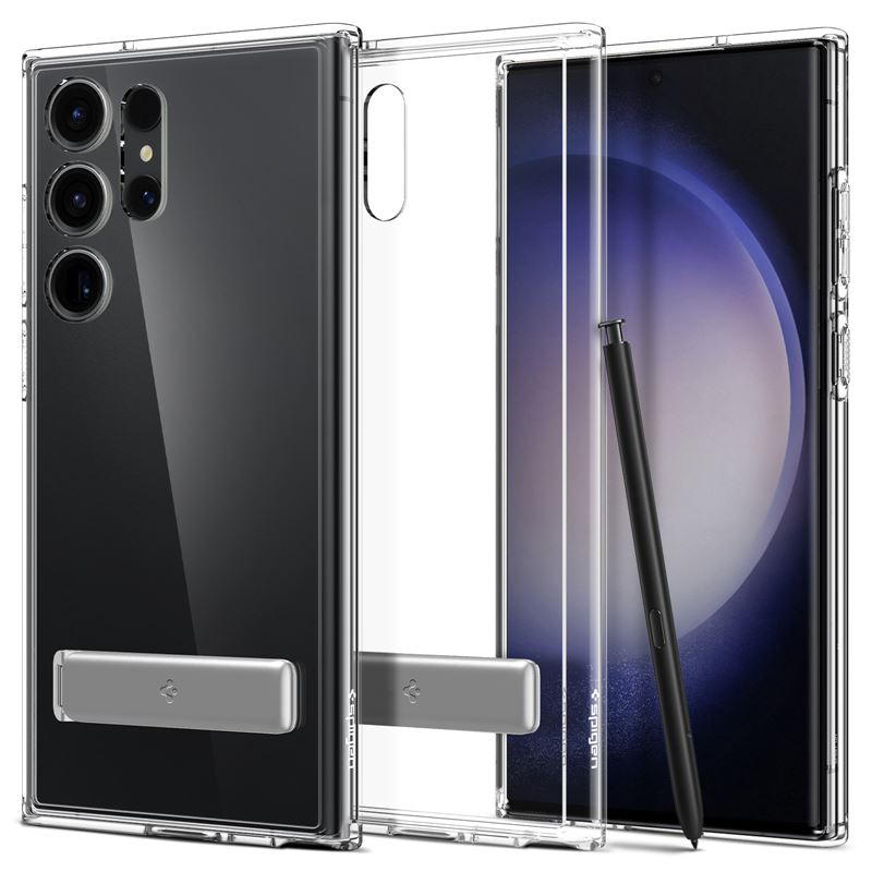 Ochranný kryt pro Samsung Galaxy S23 Ultra Spigen Ultra Hybrid S - transparentní