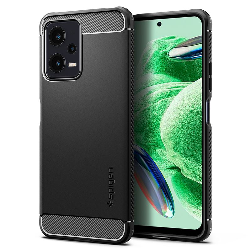 Ochranný kryt pro Xiaomi Redmi Spigen Rugged Armor, Xiaomi Redmi Note 12 5G/ POCO X5 5G - černá